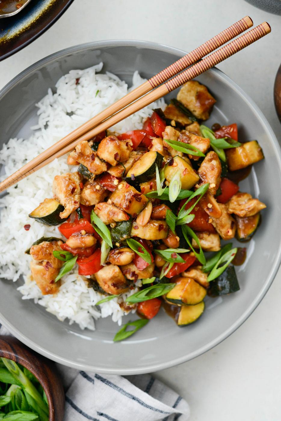 Home Kitchen Kung Pao Chicken Stir-fry