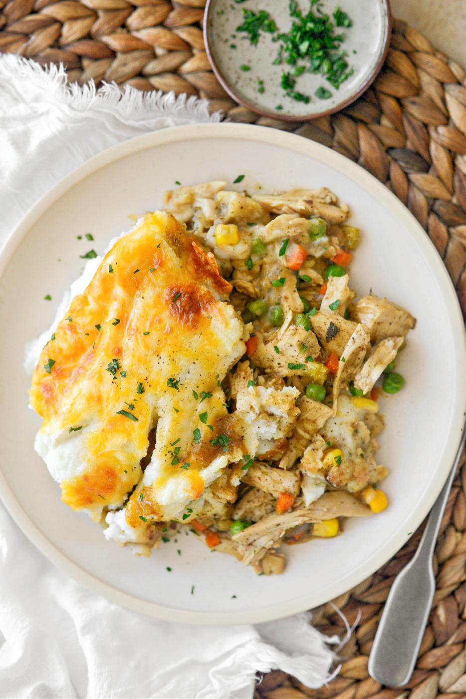 Leftover Turkey Shepherd’s Pie at Home