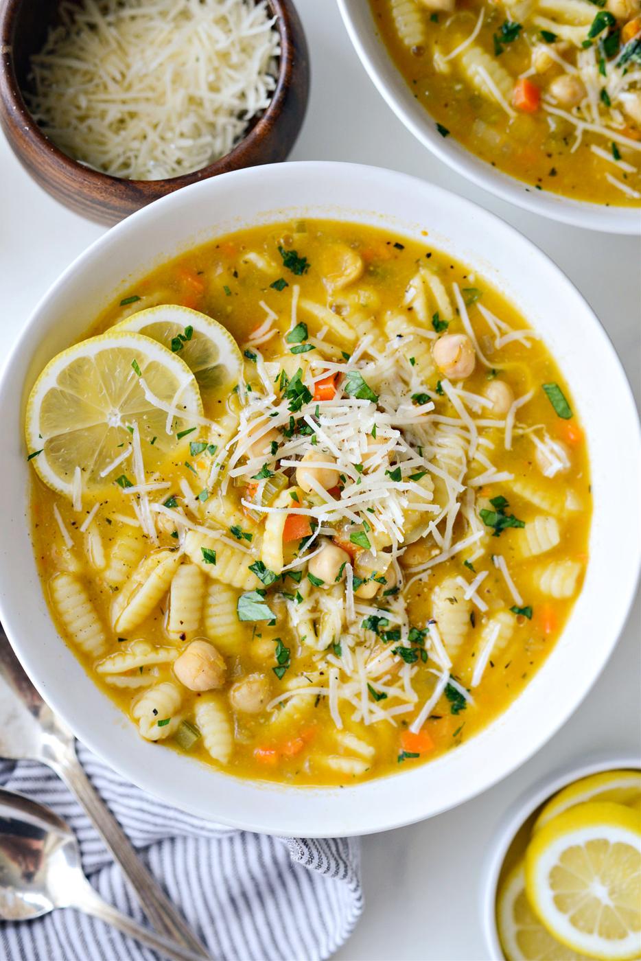 Chickpea Soup, Lemon Style