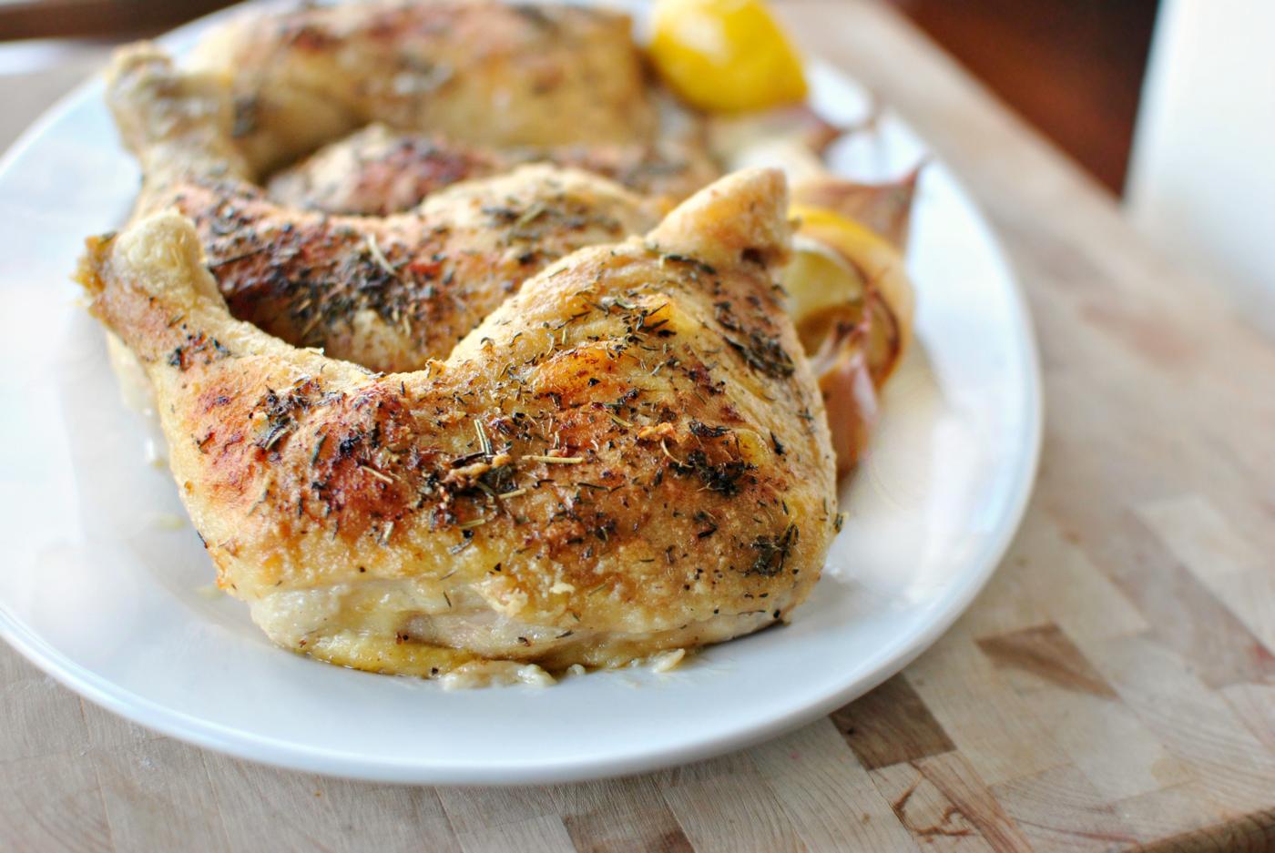 Herbes de Provence Baked Chicken, Lemon Style