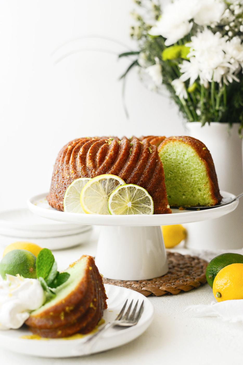 Lemon Lime Bundt Cake at Home