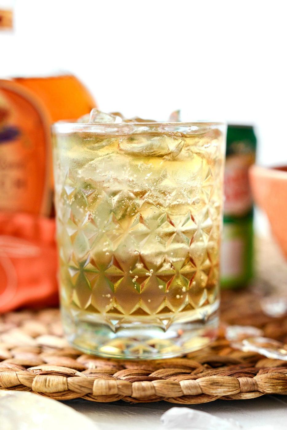 Ginger Peach Whiskey Cocktail, Lewis’ Style