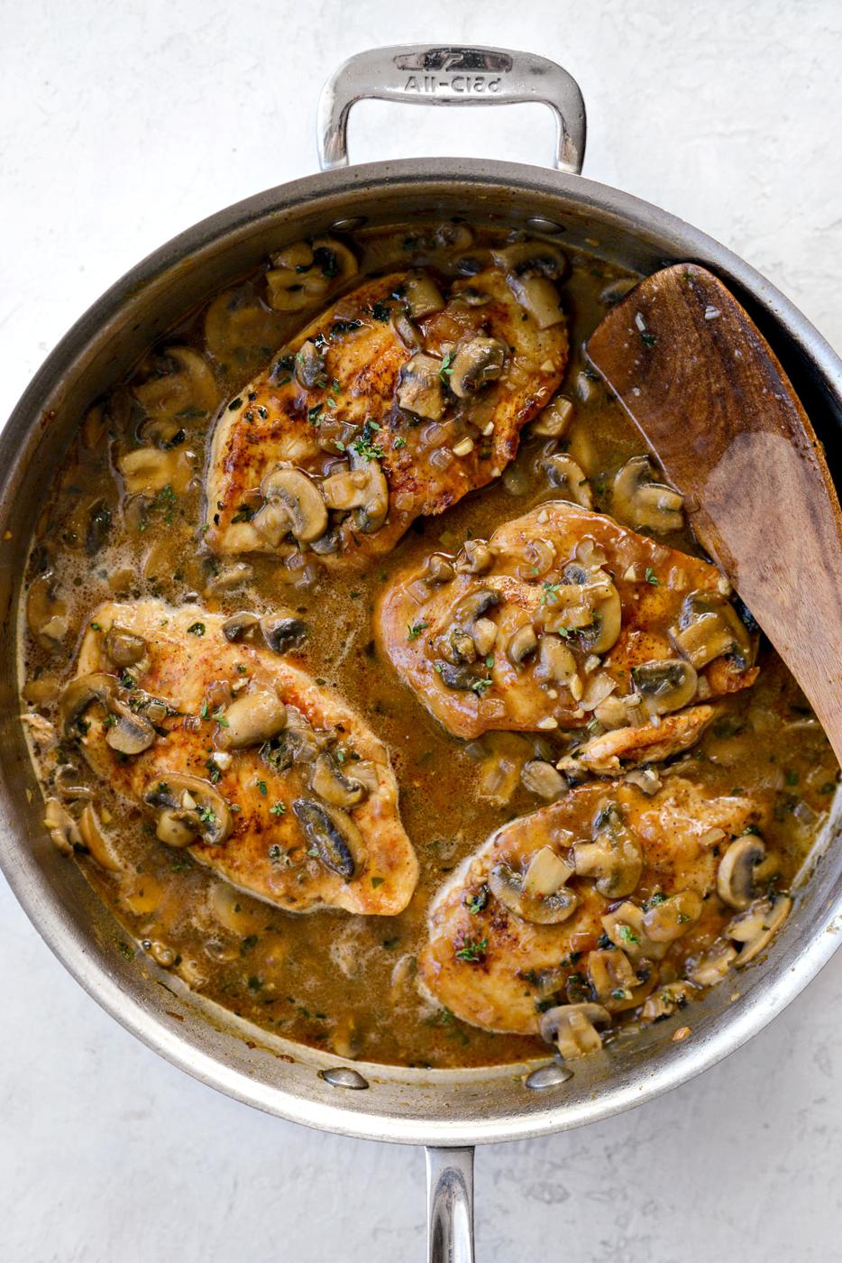 Home Kitchen Lighter Chicken Marsala