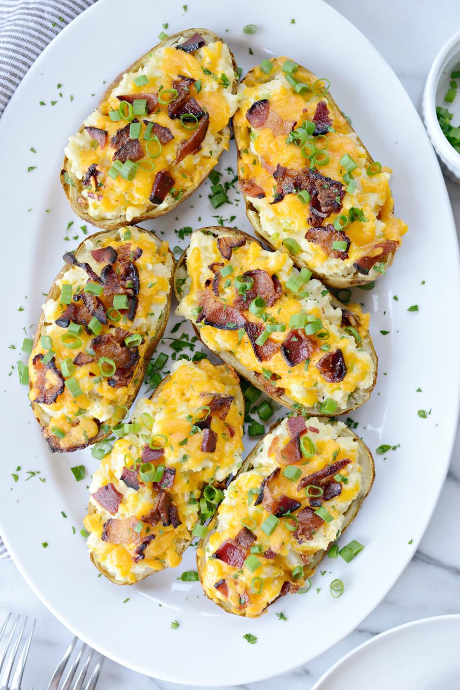 Loaded Twice Baked Potatoes at Home