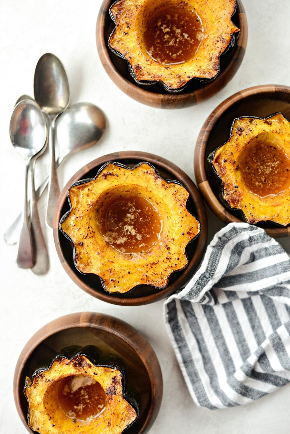 Home Kitchen Maple Butter Roasted Acorn Squash