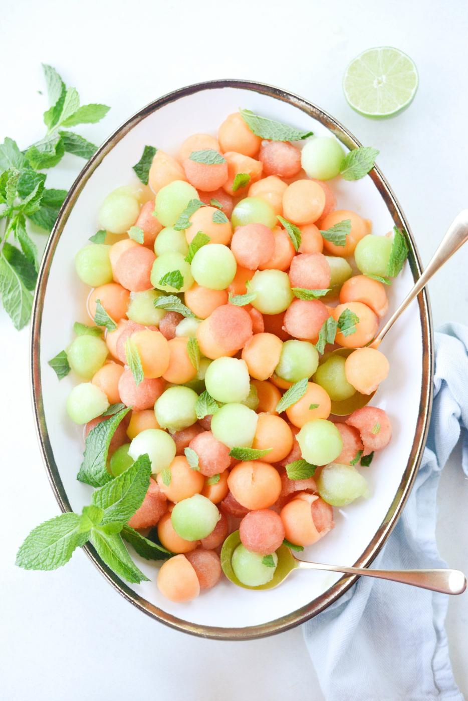 Mint: Melon Salad with Honey, Lime and