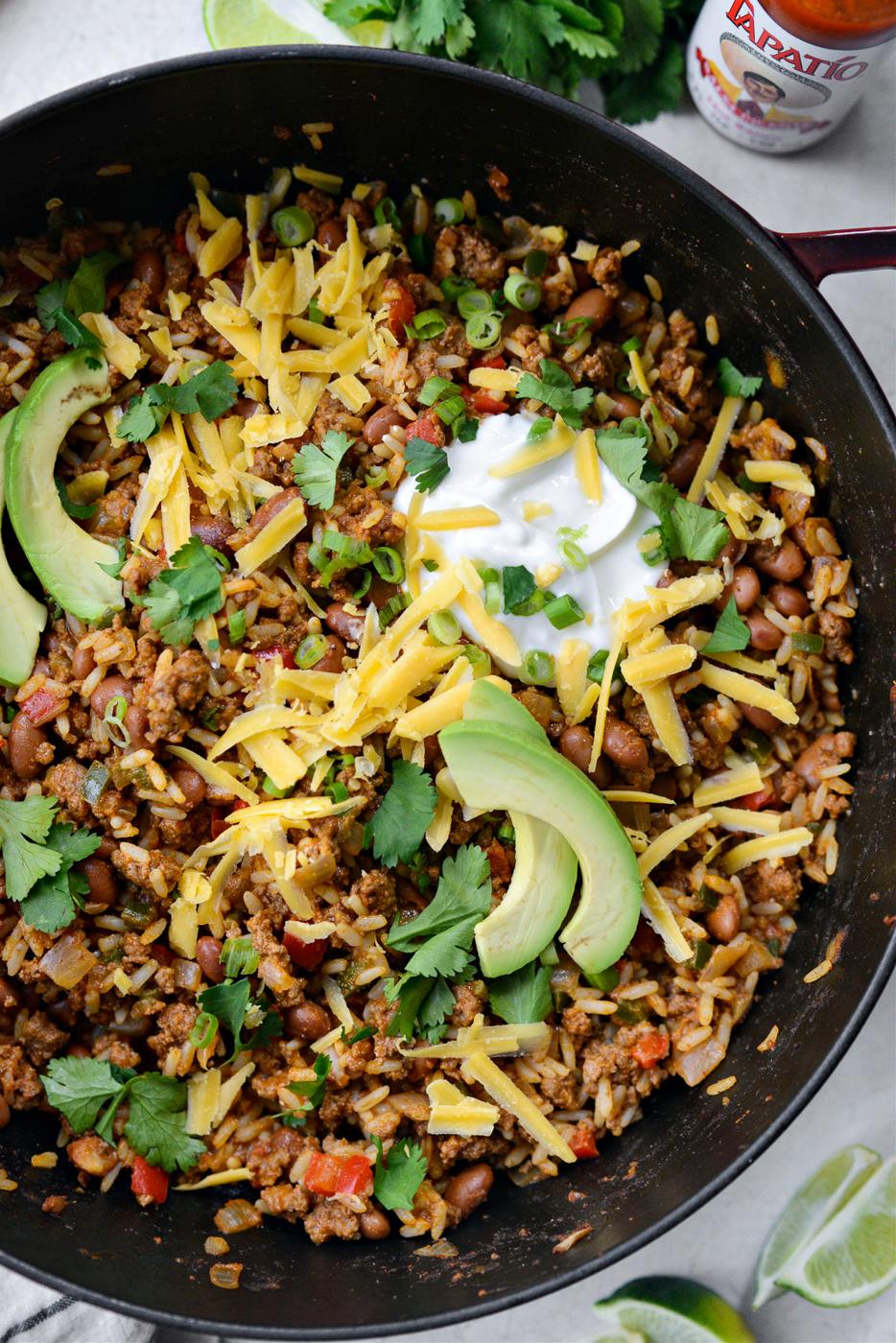 Beef Burrito Skillet, Naked Style