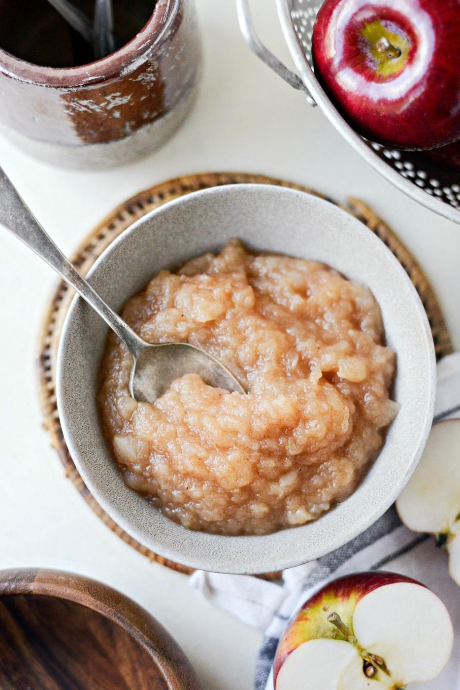 Home Kitchen Naturally Sweetened Skillet Applesauce