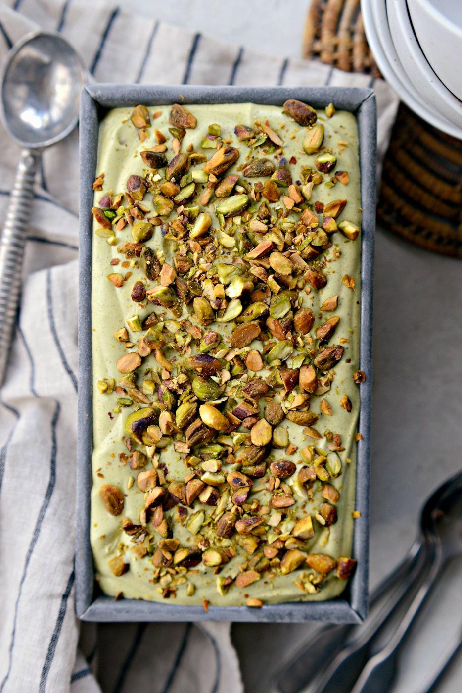 Home Kitchen No-Churn Pistachio Ice Cream