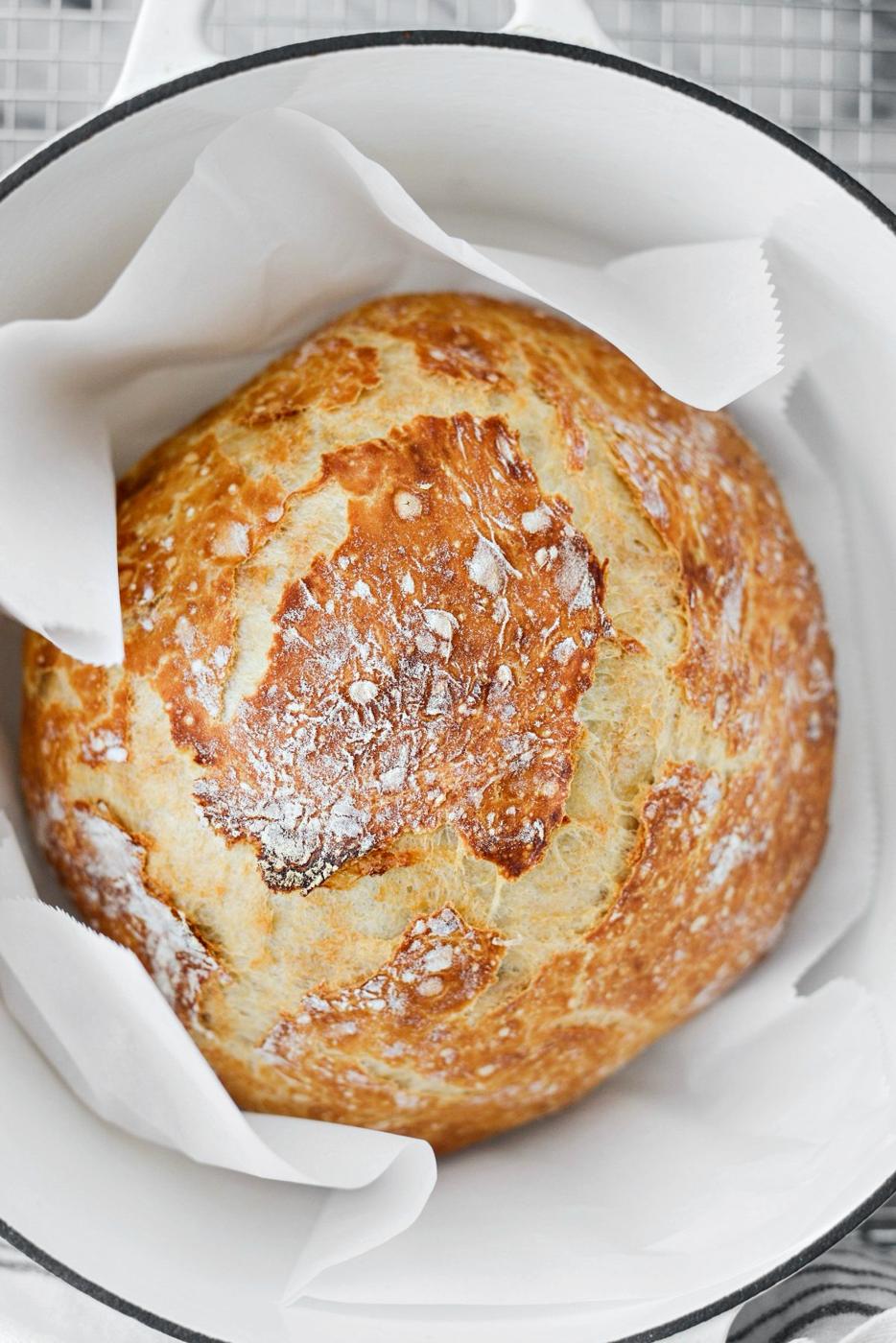 No-Knead Rustic Bread at Home