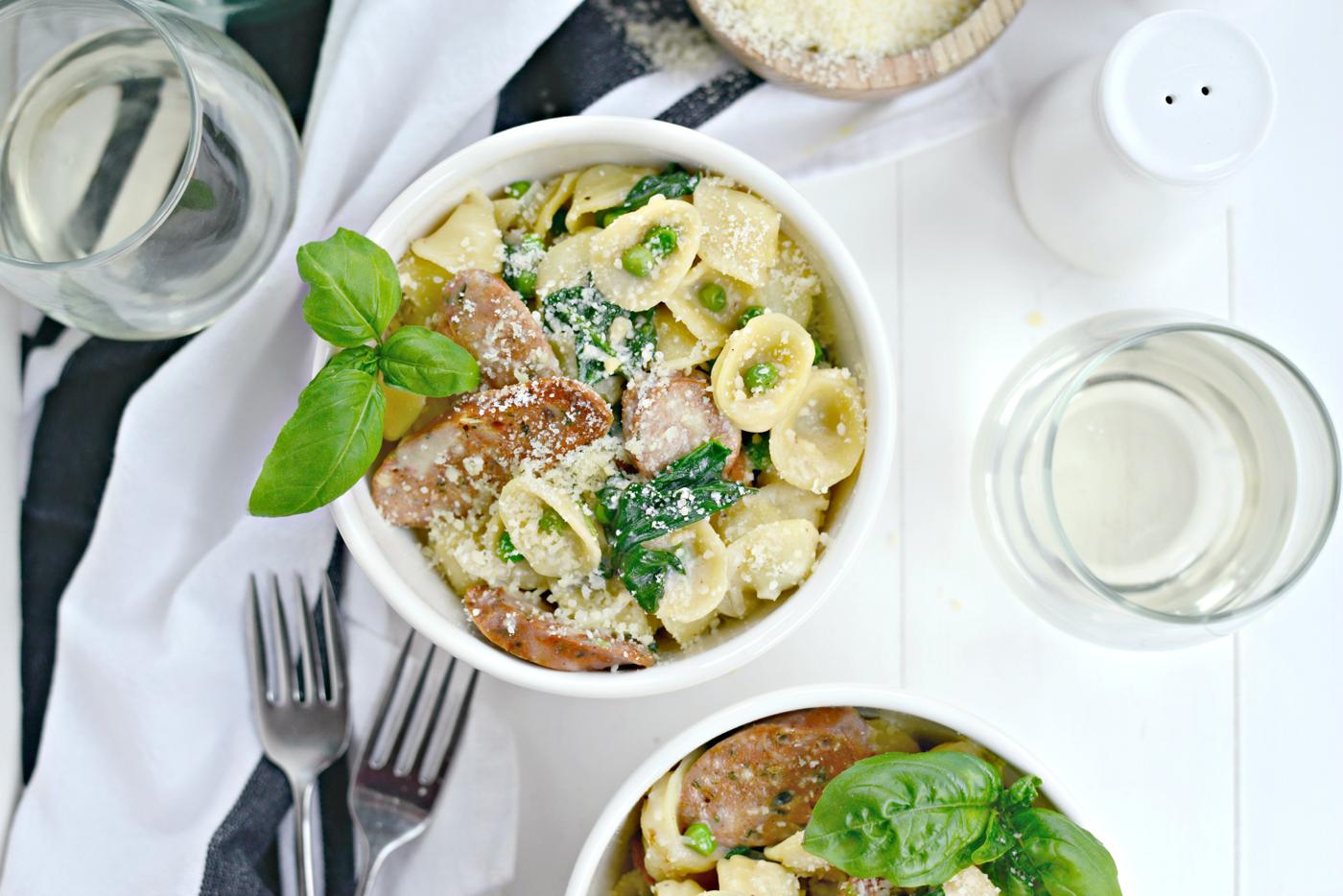 Creamy Orecchiette Pasta, One-Pan Style