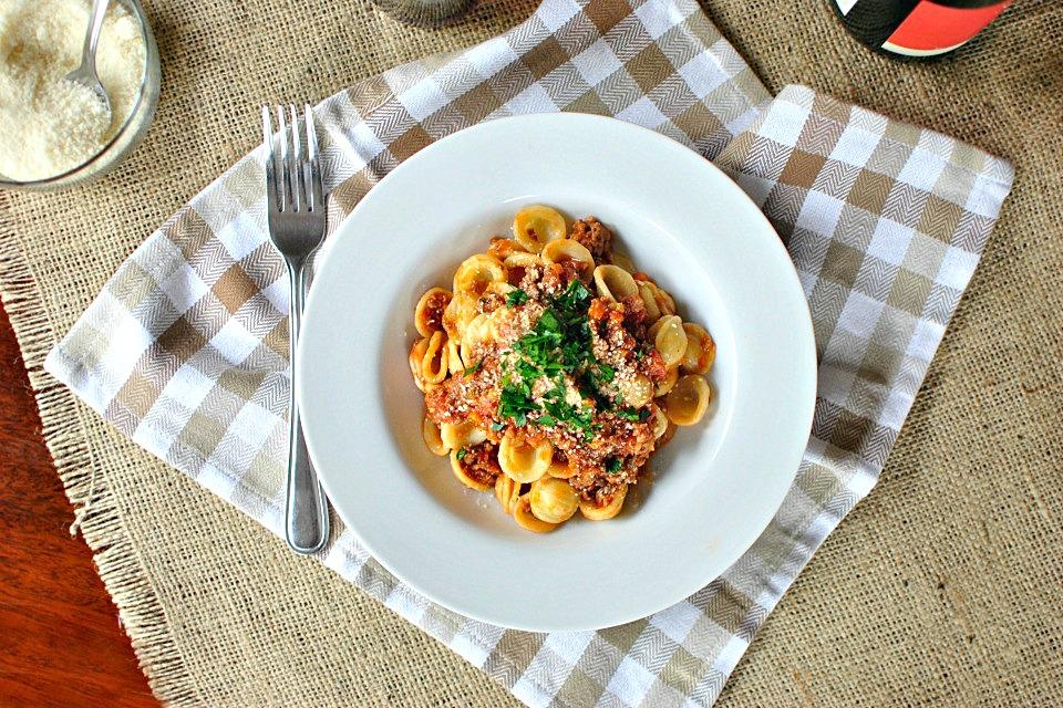 Bolognese: Orecchiette