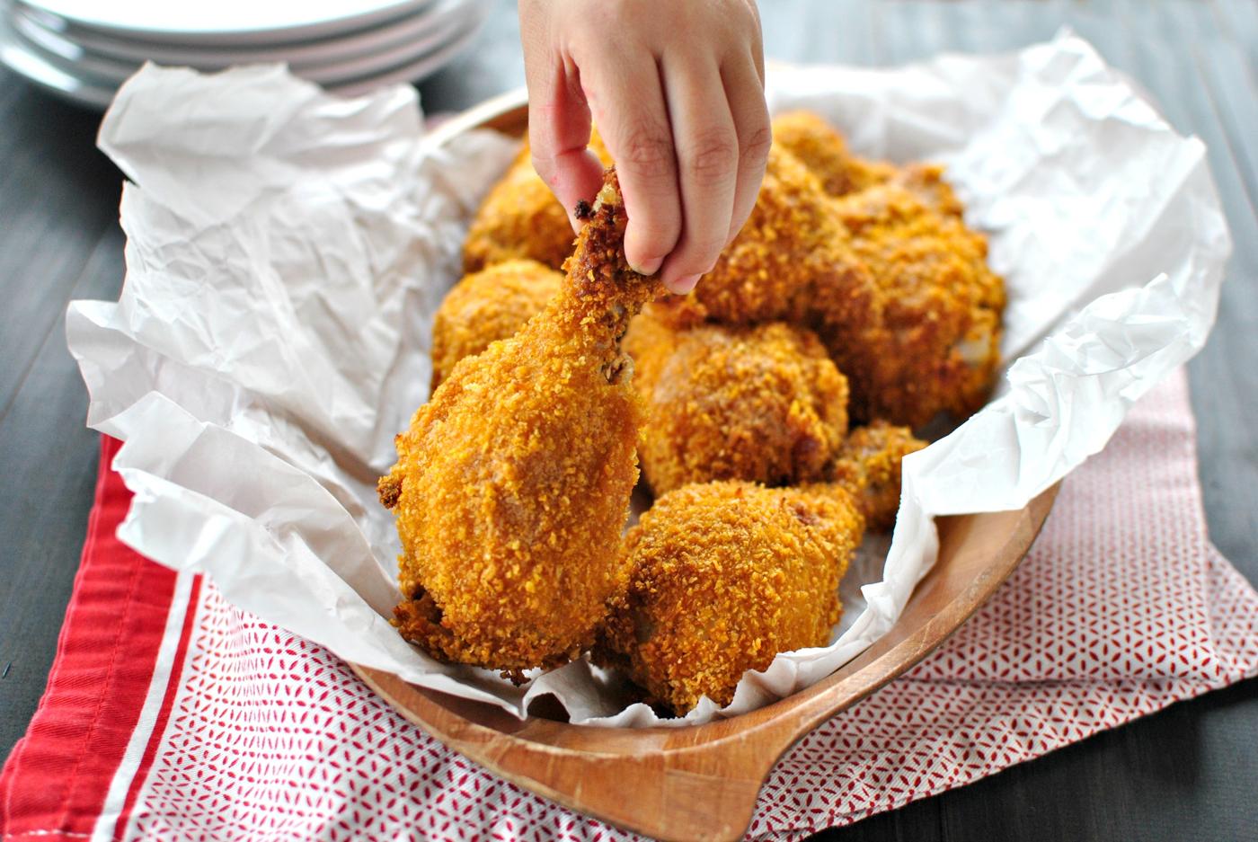 Home Kitchen Oven Fried Buttermilk Chicken