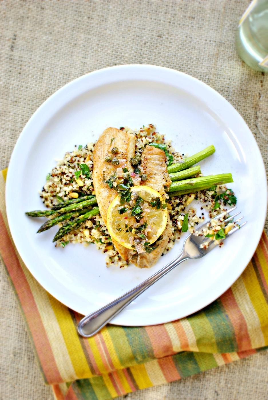with Lemon Caper Sauce, Tilapia Style