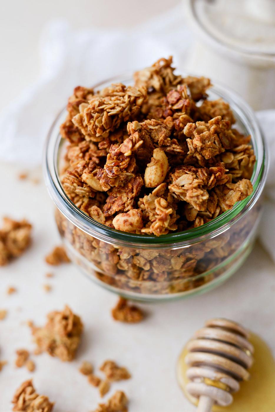 Peanut Butter Honey Granola at Home