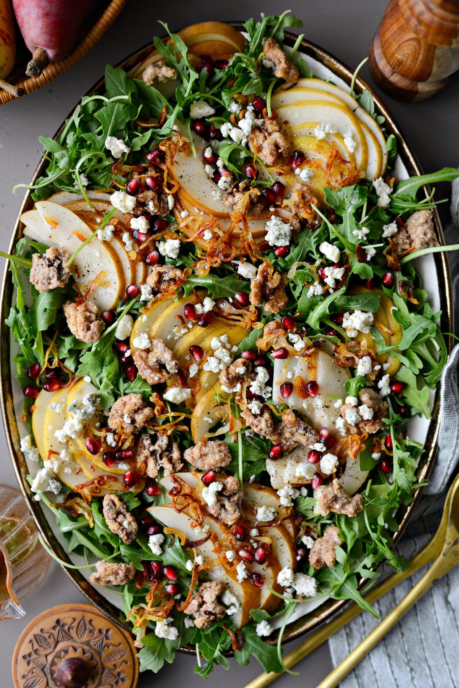 Walnut Salad and Pear