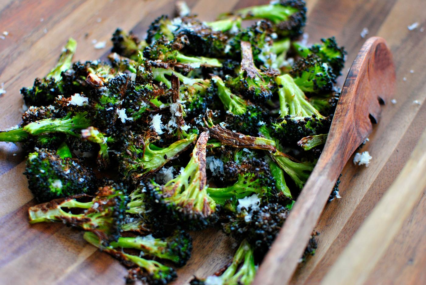 Roasted Broccoli, Parmesan Style