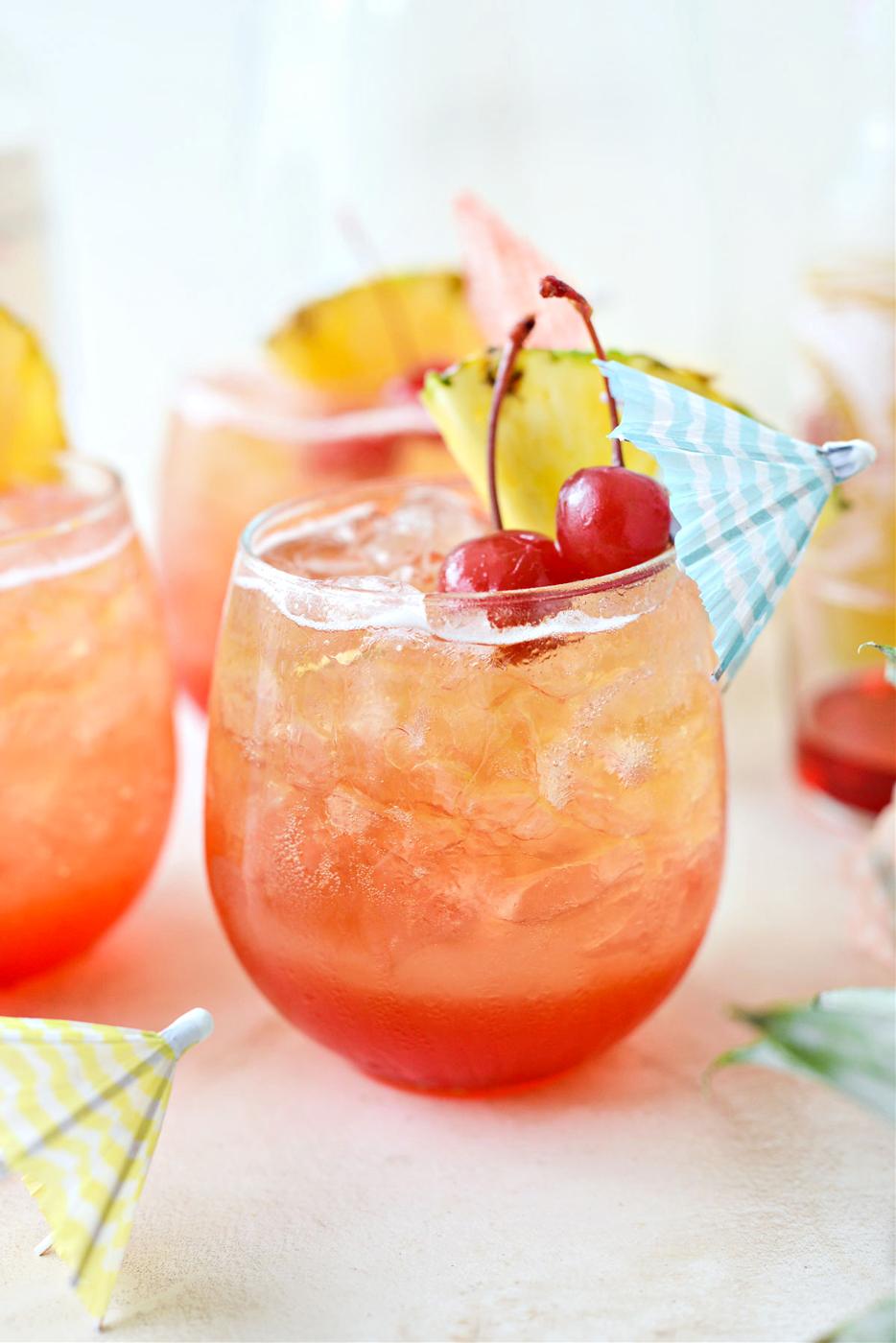 Home Kitchen Pineapple Tequila Sunrise Shandy