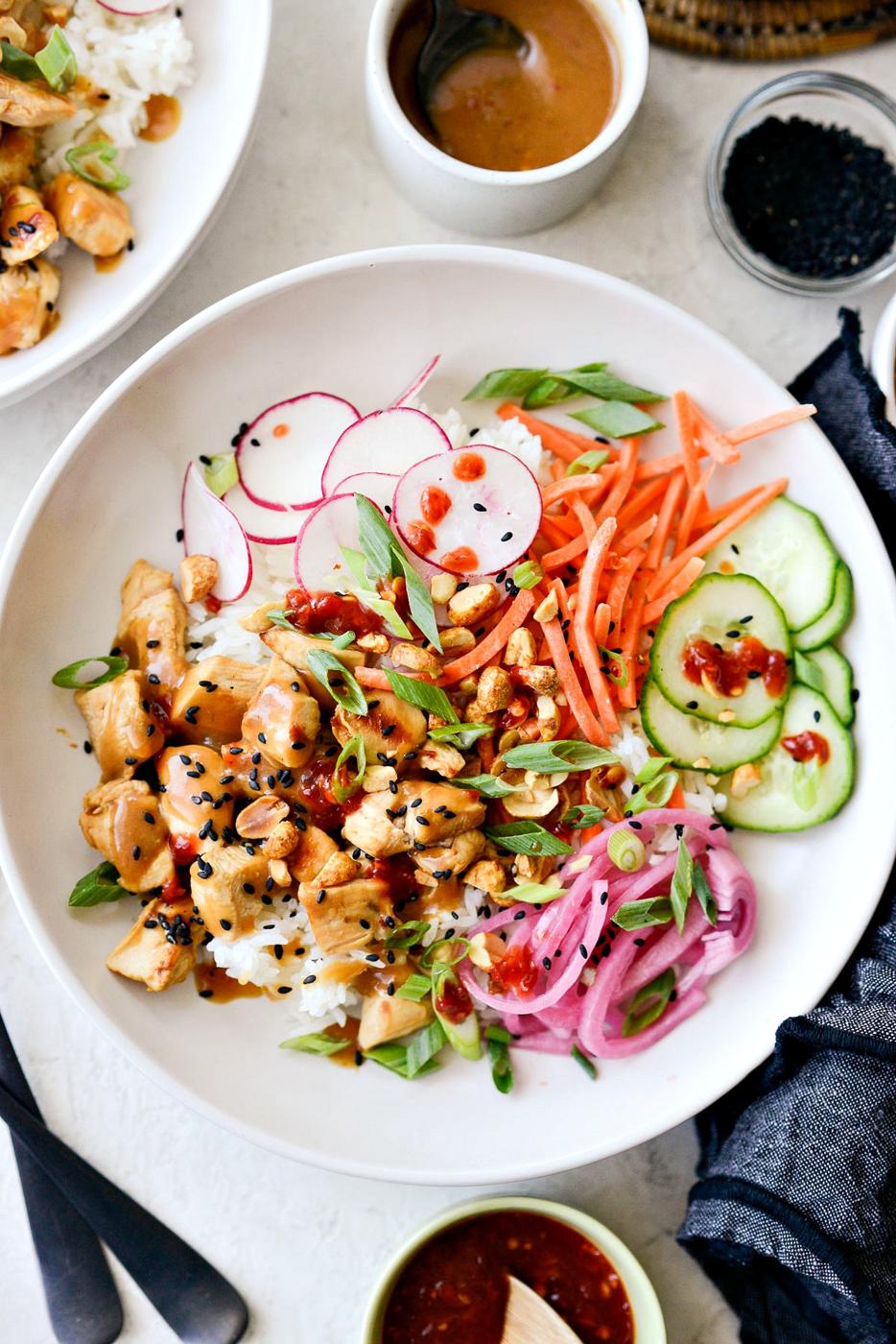 Home Kitchen Ponzu Chicken Rice Bowls