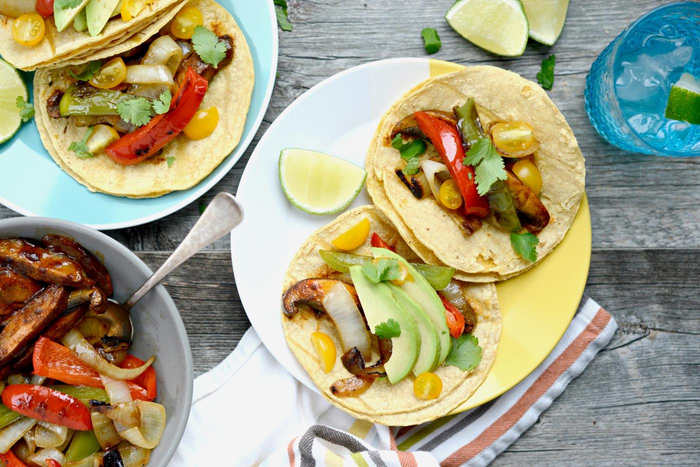 Portobello Fajitas at Home