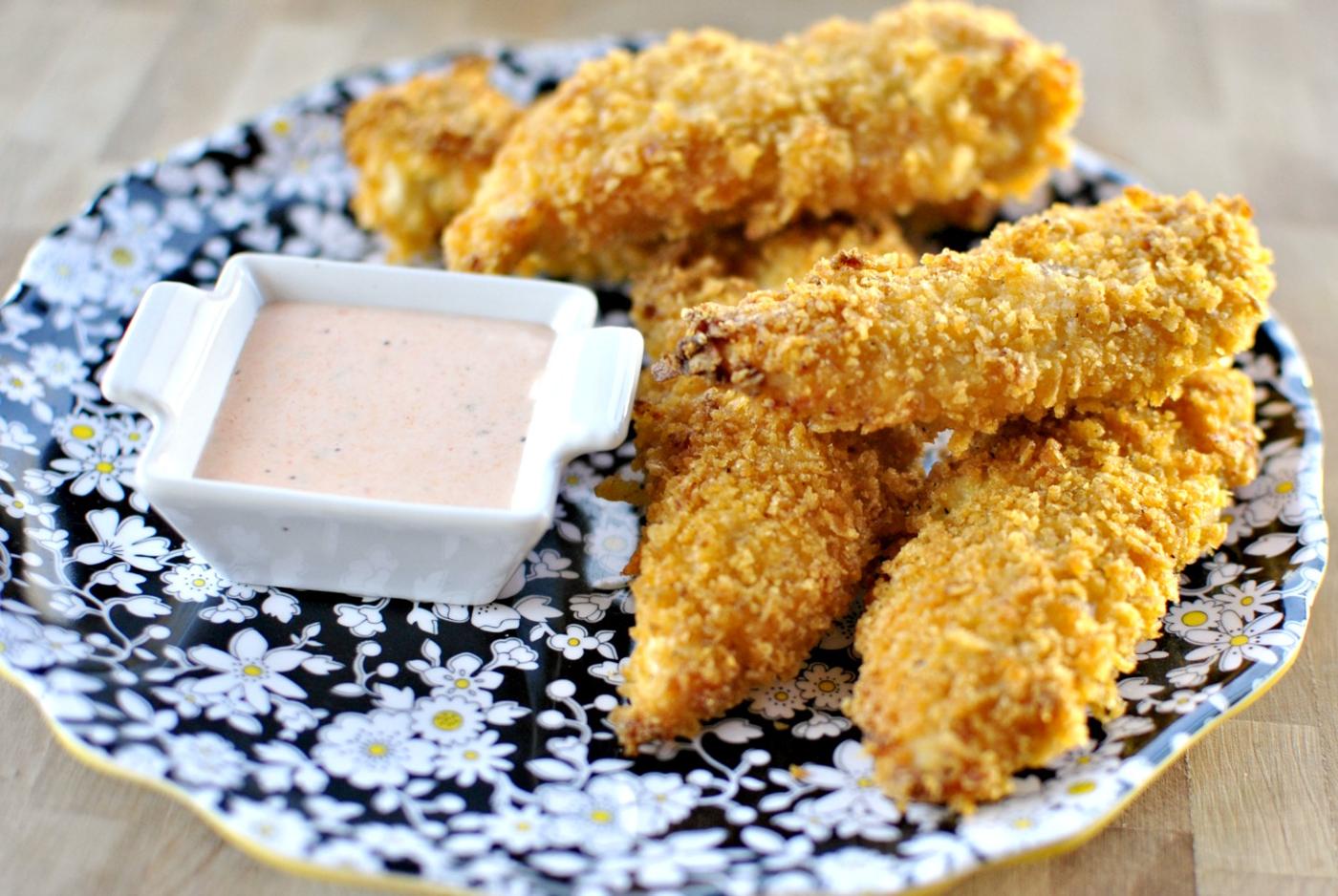 Home Kitchen Potato Chip Crusted Chicken Tenders