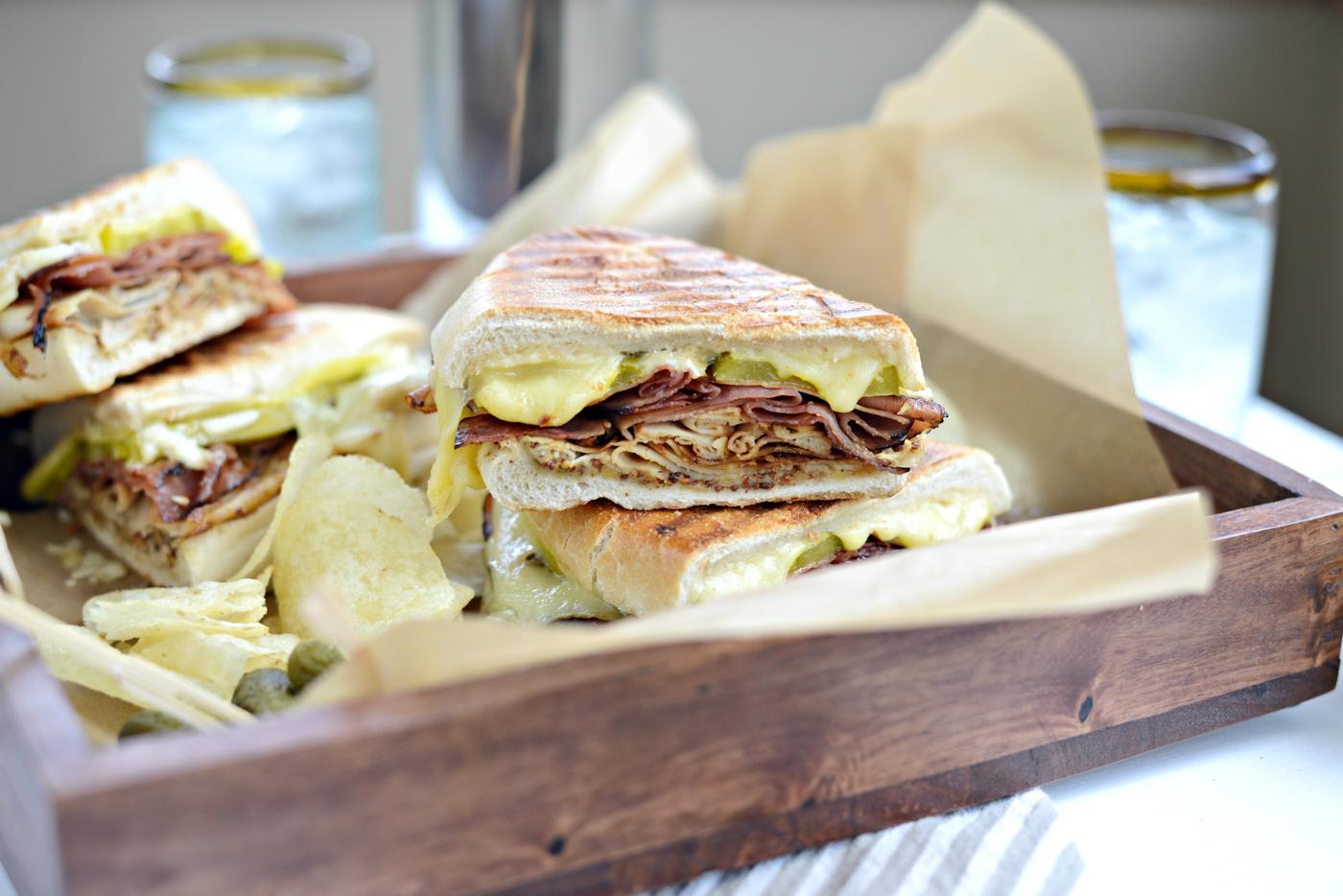 Pressed Cuban Sandwich with Roasted Garlic Aioli at Home
