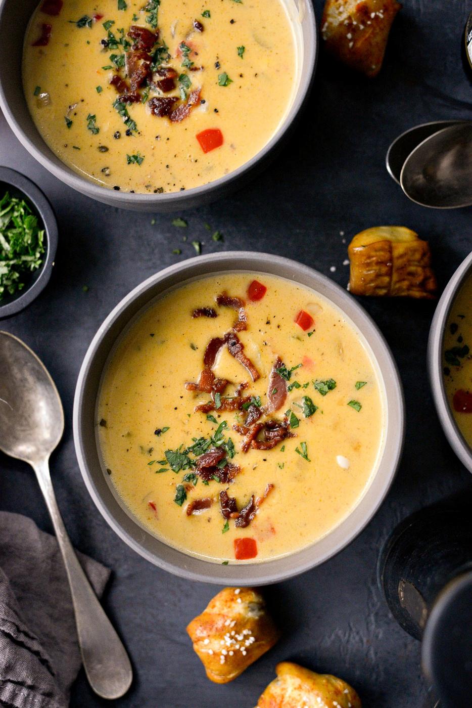 Home Kitchen Pumpkin Beer Cheese Soup
