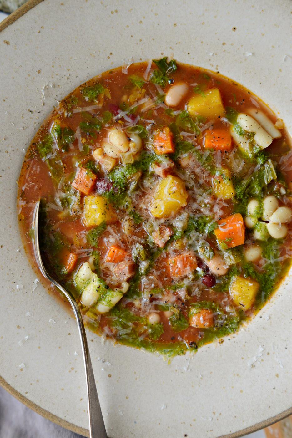 Home Kitchen Pumpkin Minestrone