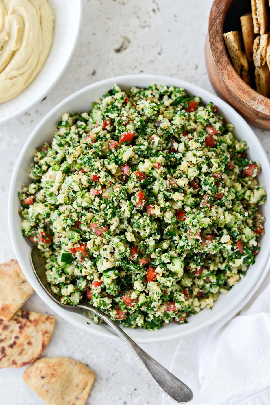 Roasted Cauliflower Tabbouleh at Home