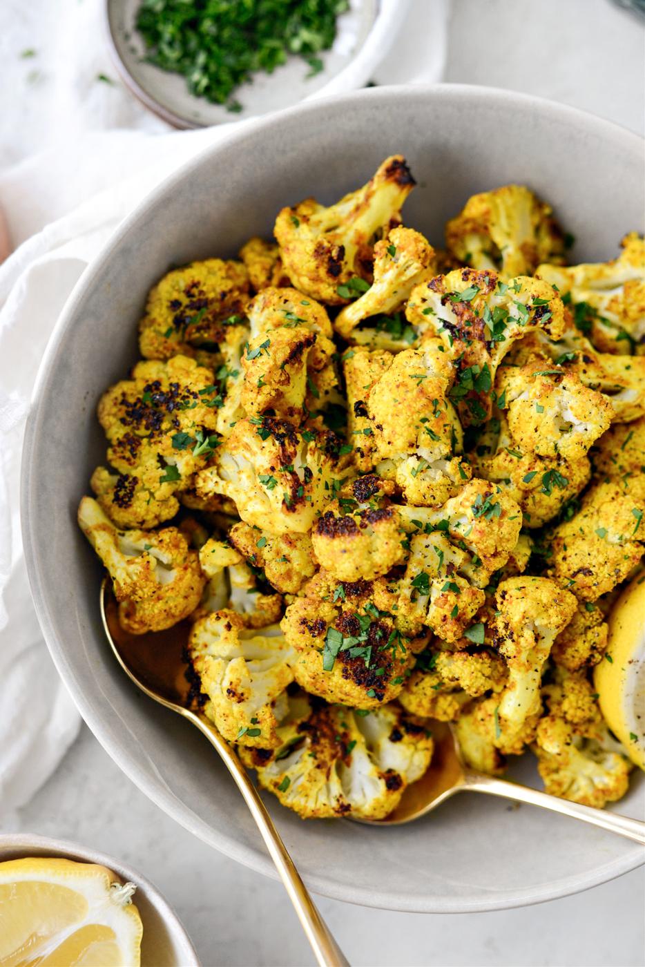 Cauliflower: Roasted Curry