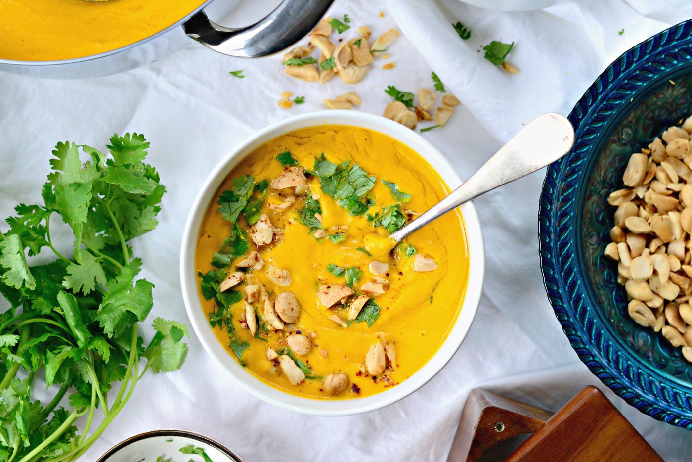 Ginger Carrot Soup, Roasted Style