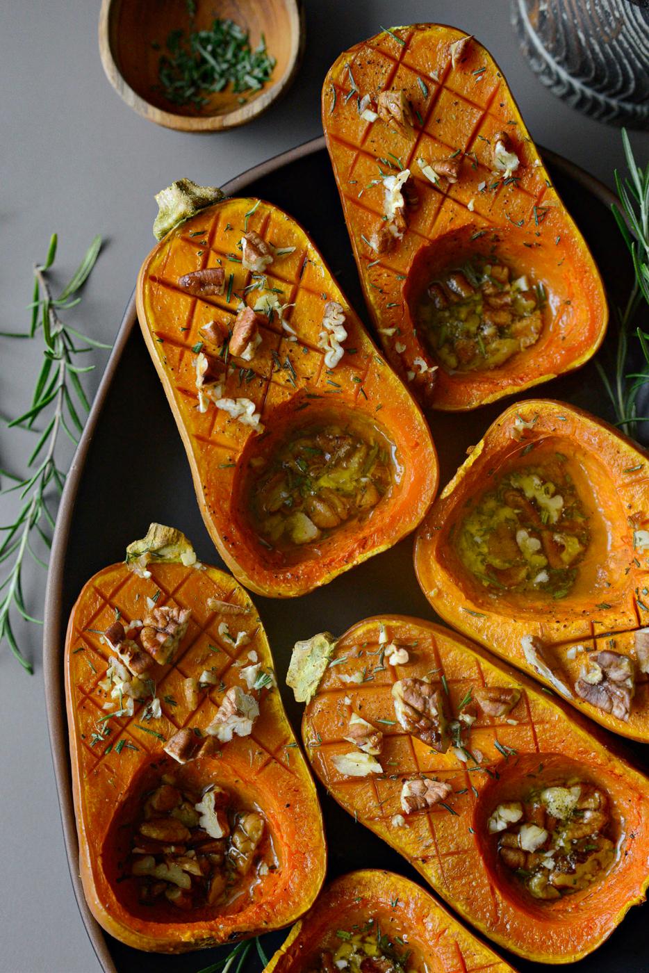 Roasted Maple Rosemary Honeynut Squash at Home