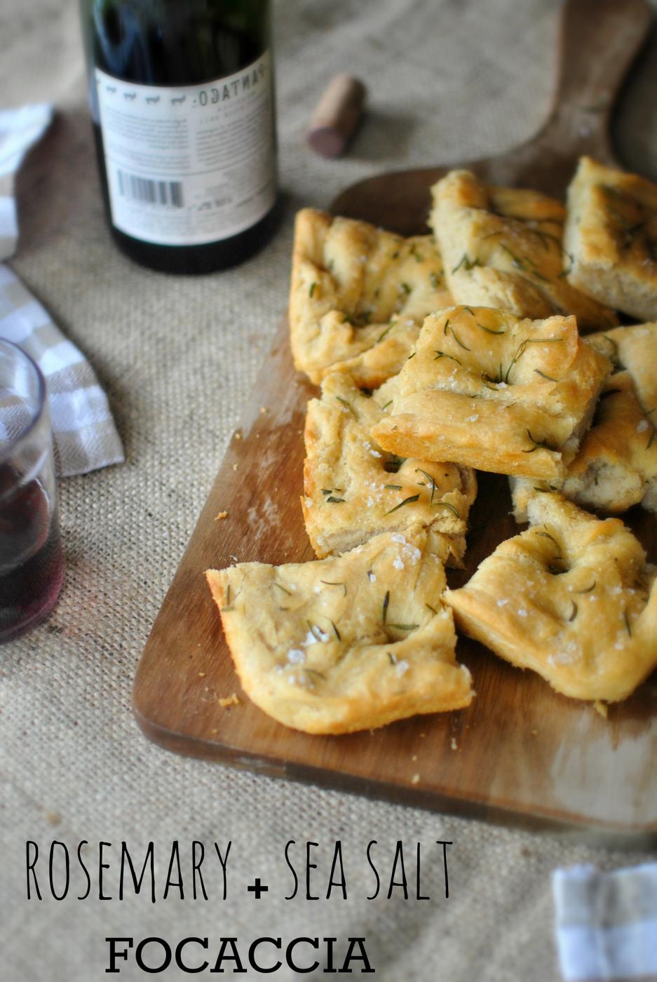 Sea Salt Focaccia, Rosemary Style
