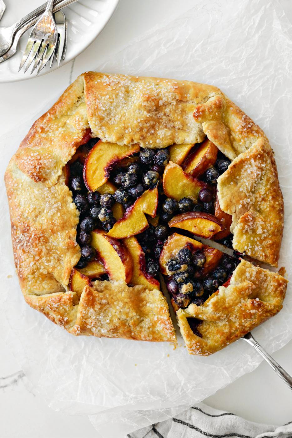 Home Kitchen Blueberry Peach Galette