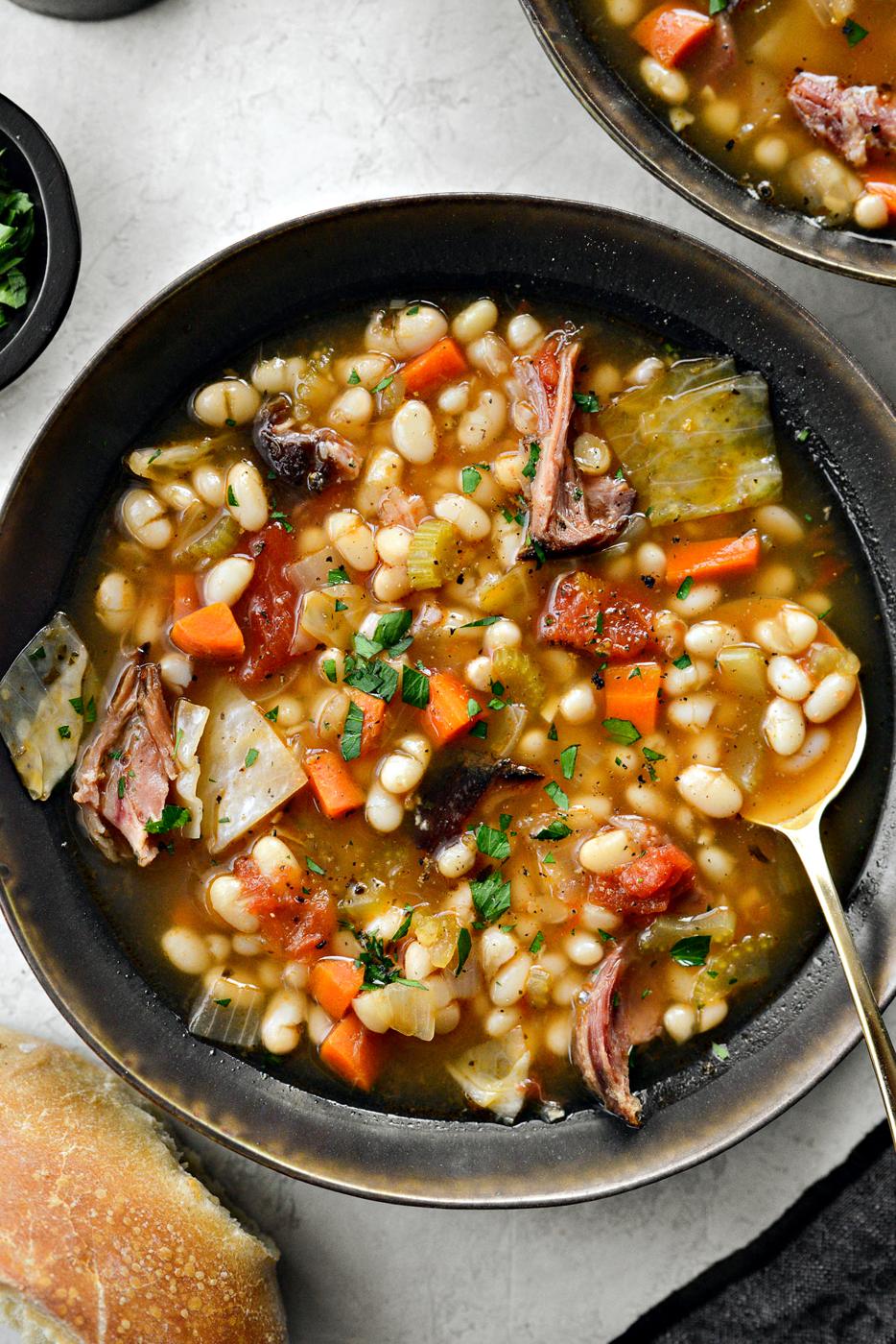 Ham and Bean Soup, Rustic Style