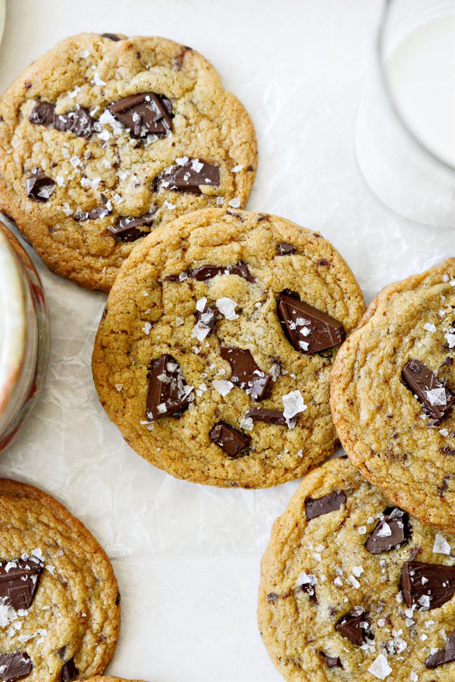 Salted Brown Butter Chocolate Chunk Cookies at Home