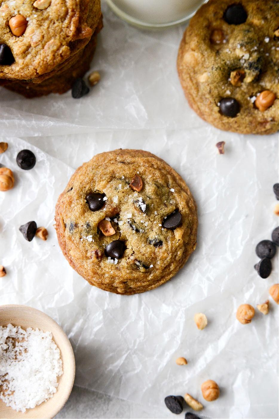 Caramel Espresso Hazelnut Cookies, Salted Style