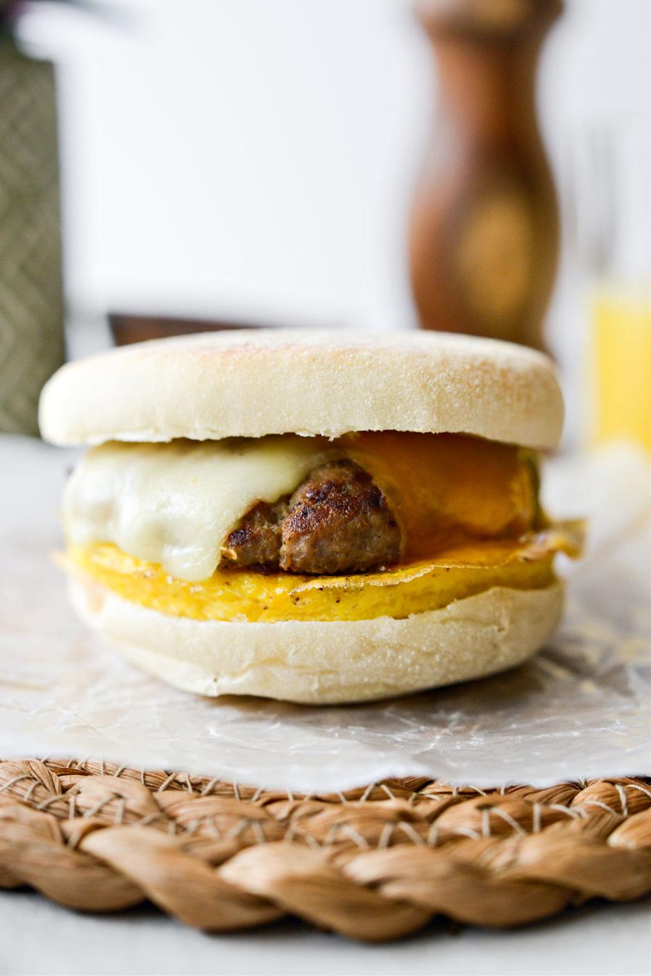 Sandwiches: Sausage Egg and Cheese Breakfast