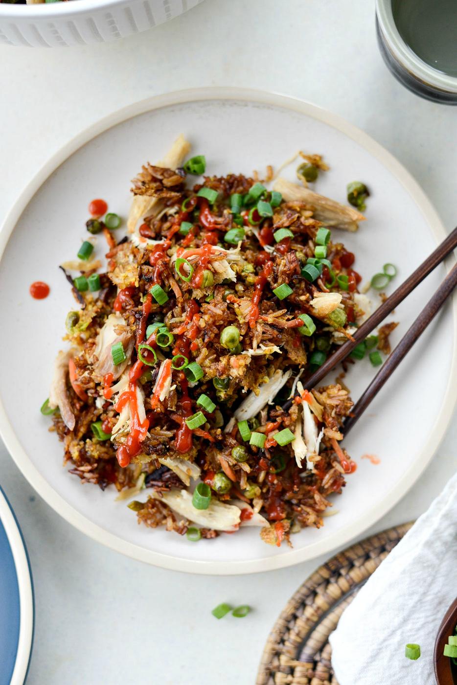 Pan Chicken Fried Rice, Sheet Style