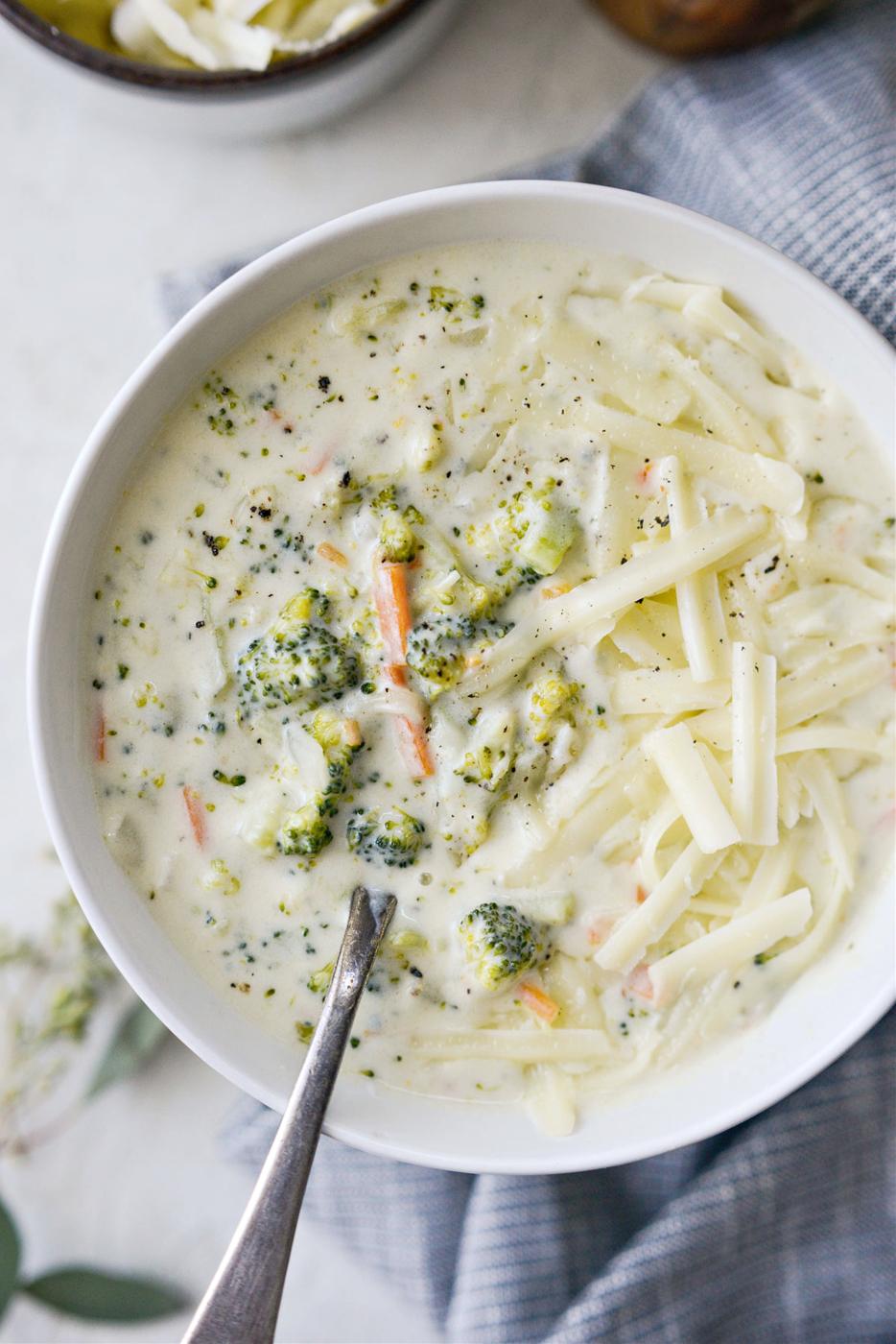 Broccoli Cheddar Soup, Simple Style