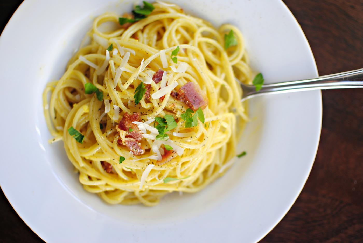 Home Kitchen Simple Spaghetti Carbonara