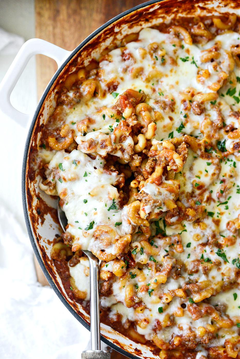 Skillet Beefaroni at Home