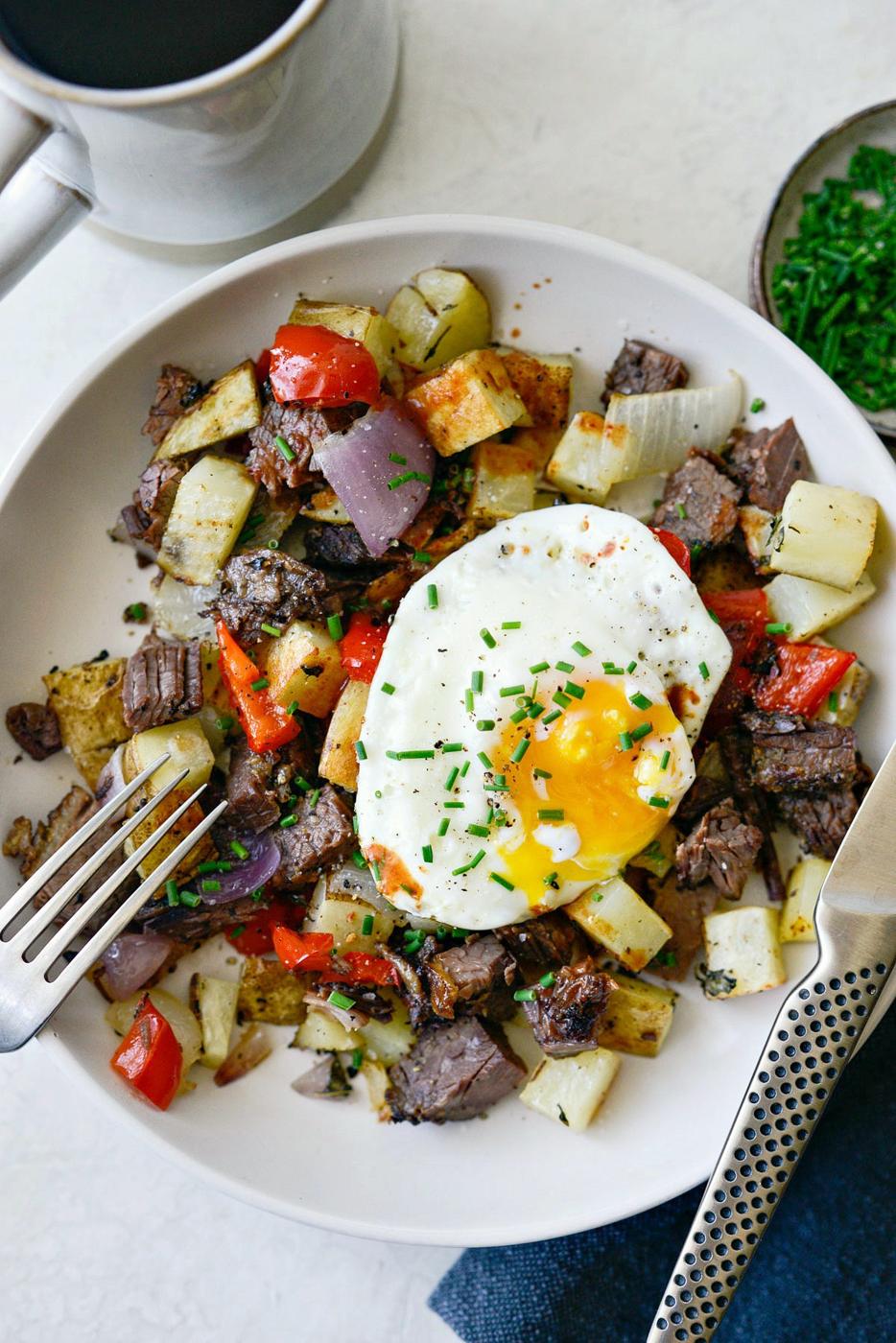 Brisket Breakfast Potatoes, Smoked Style