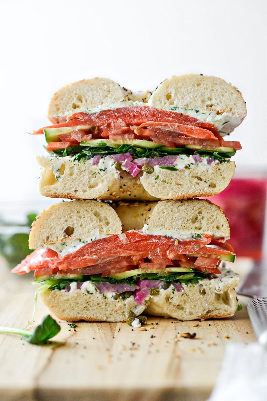Sandwich: Smoked Salmon Bagel