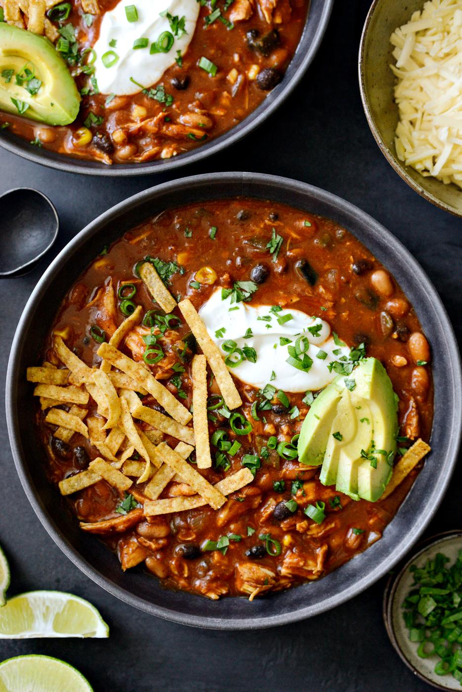 Southwest Chicken Chili at Home