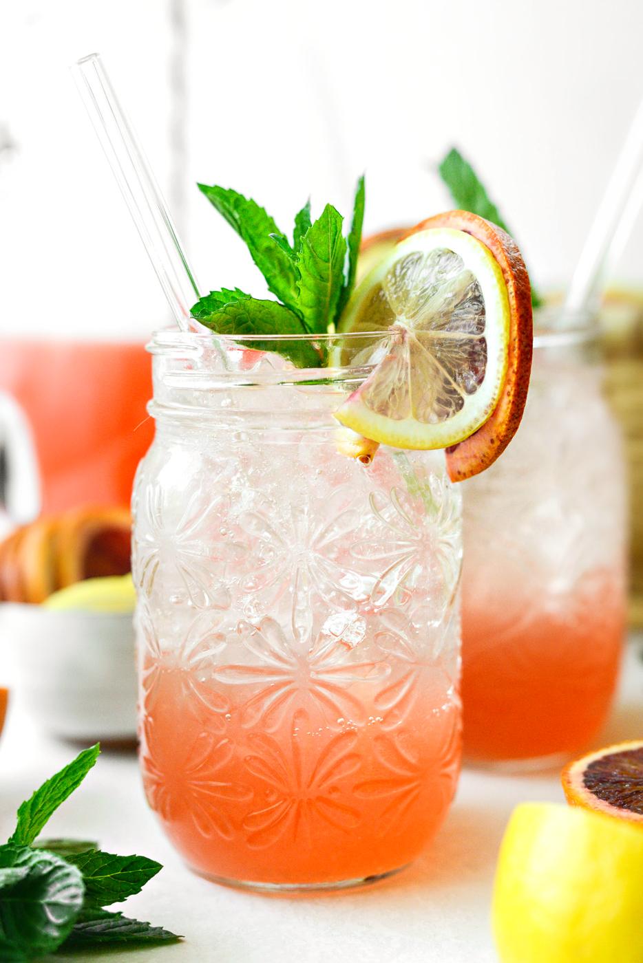 Sparkling Blood Orange Lemonade at Home