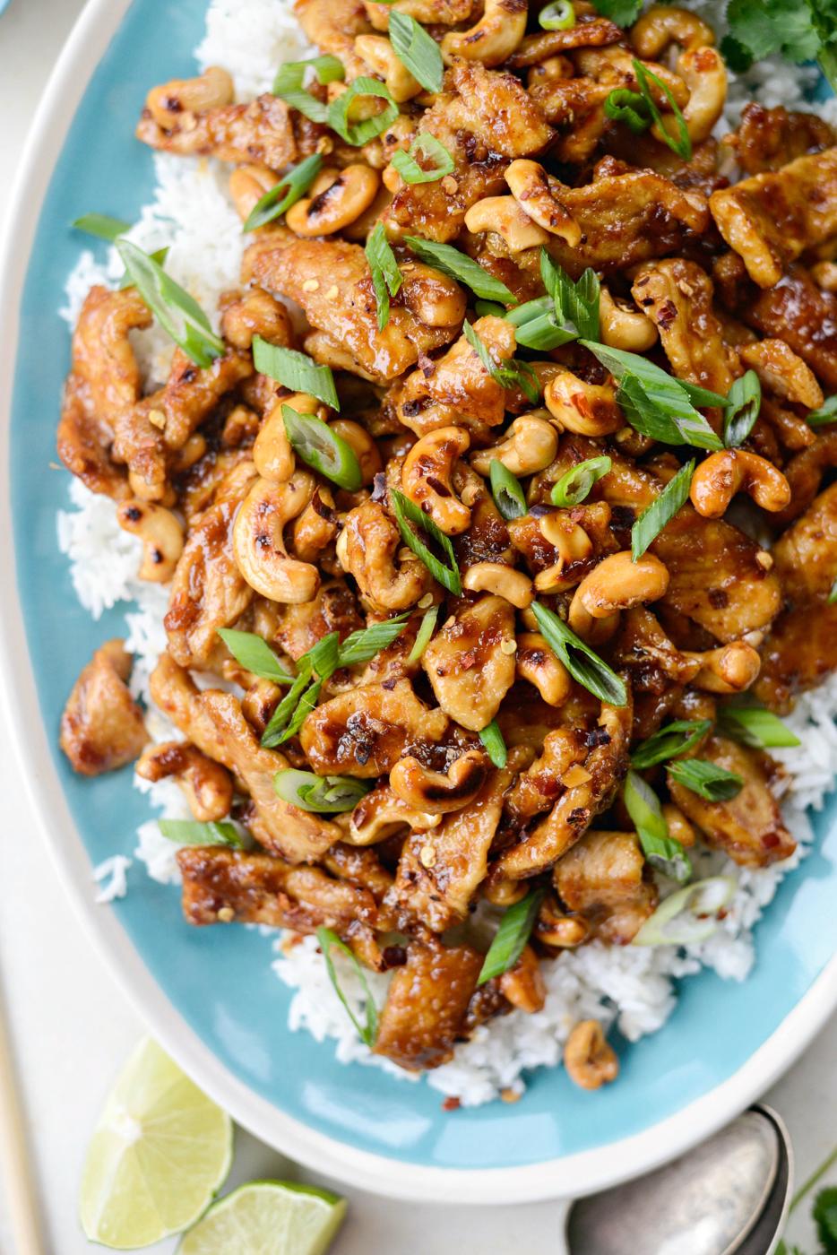 Ginger Cashew Pork, Spicy Style