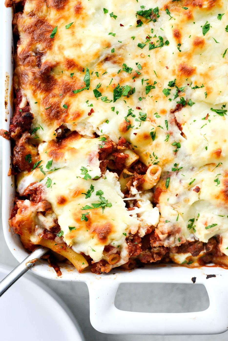 Ziti: Spicy Italian Sausage Baked