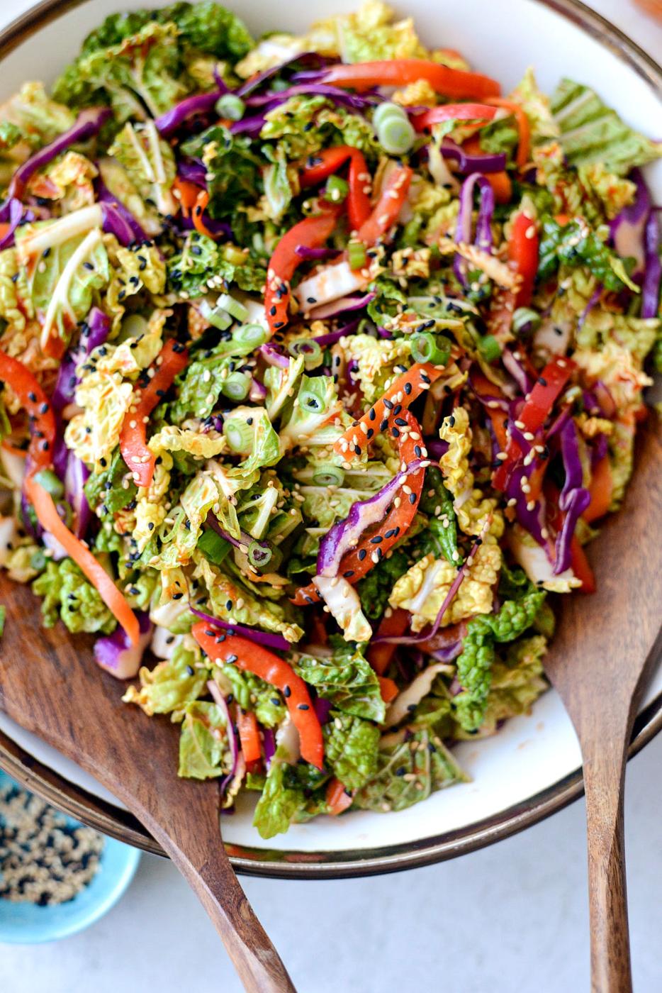Spicy Korean Vegetable Slaw at Home