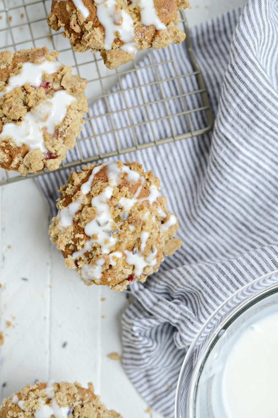 Muffins: Strawberry Lemon Lavender Crumb